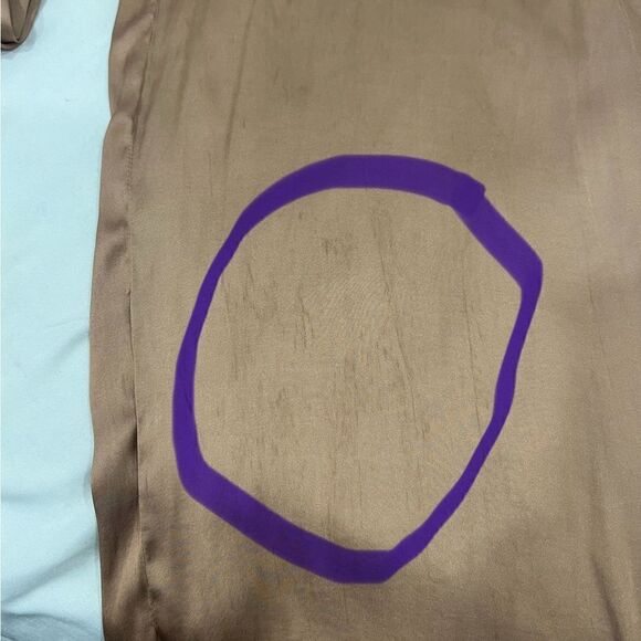 Sincerely Jules women's satin flowy wide leg pants size medium - Picture 6 of 8